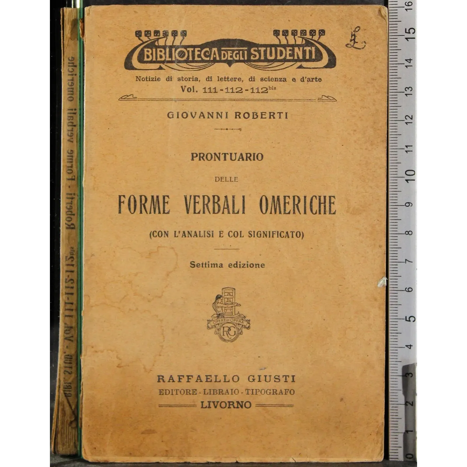 Prontuario delle forme verbali omeriche