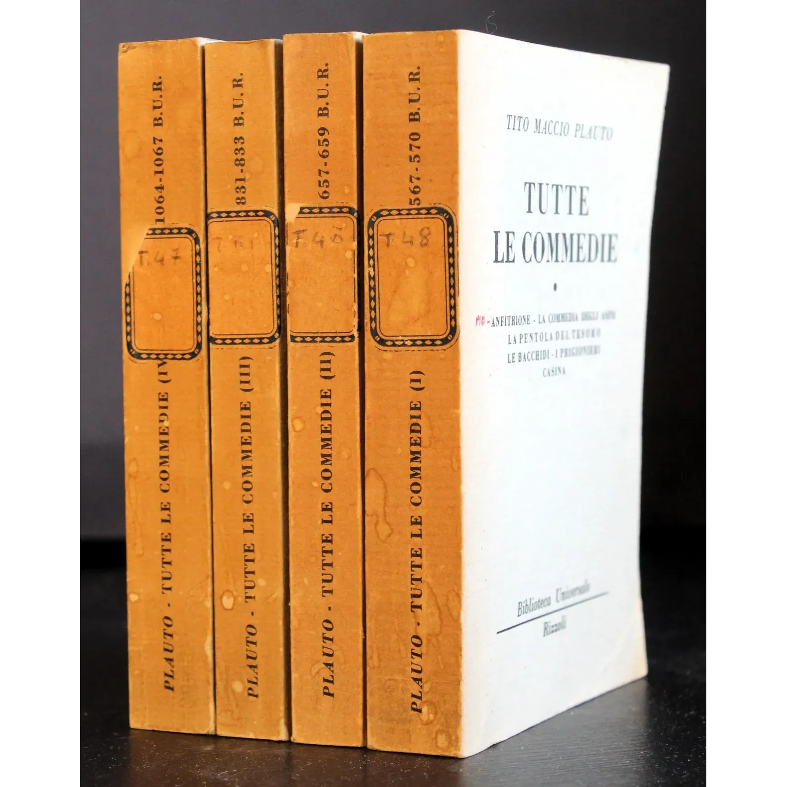 Tutte le commedie. 4 Volumi