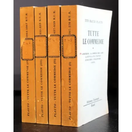 Tutte le commedie. 4 Volumi