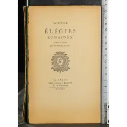 Elegies Romaines
