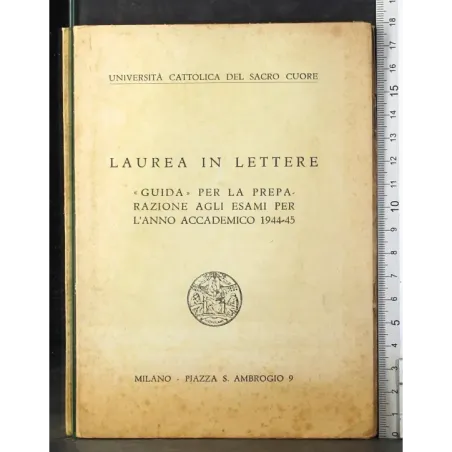 Laurea in lettere