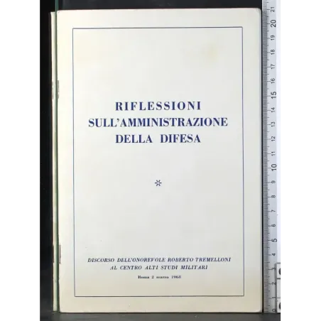 Riflessioni sull'amministrazione della difesa