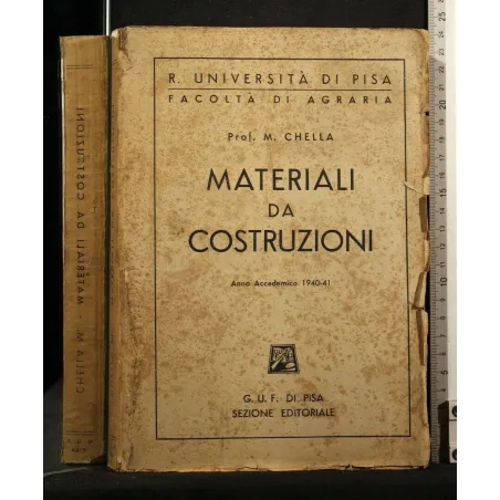 MATERIALI DA COSTRUZIONI ANNO ACCADEMICO 1940-41