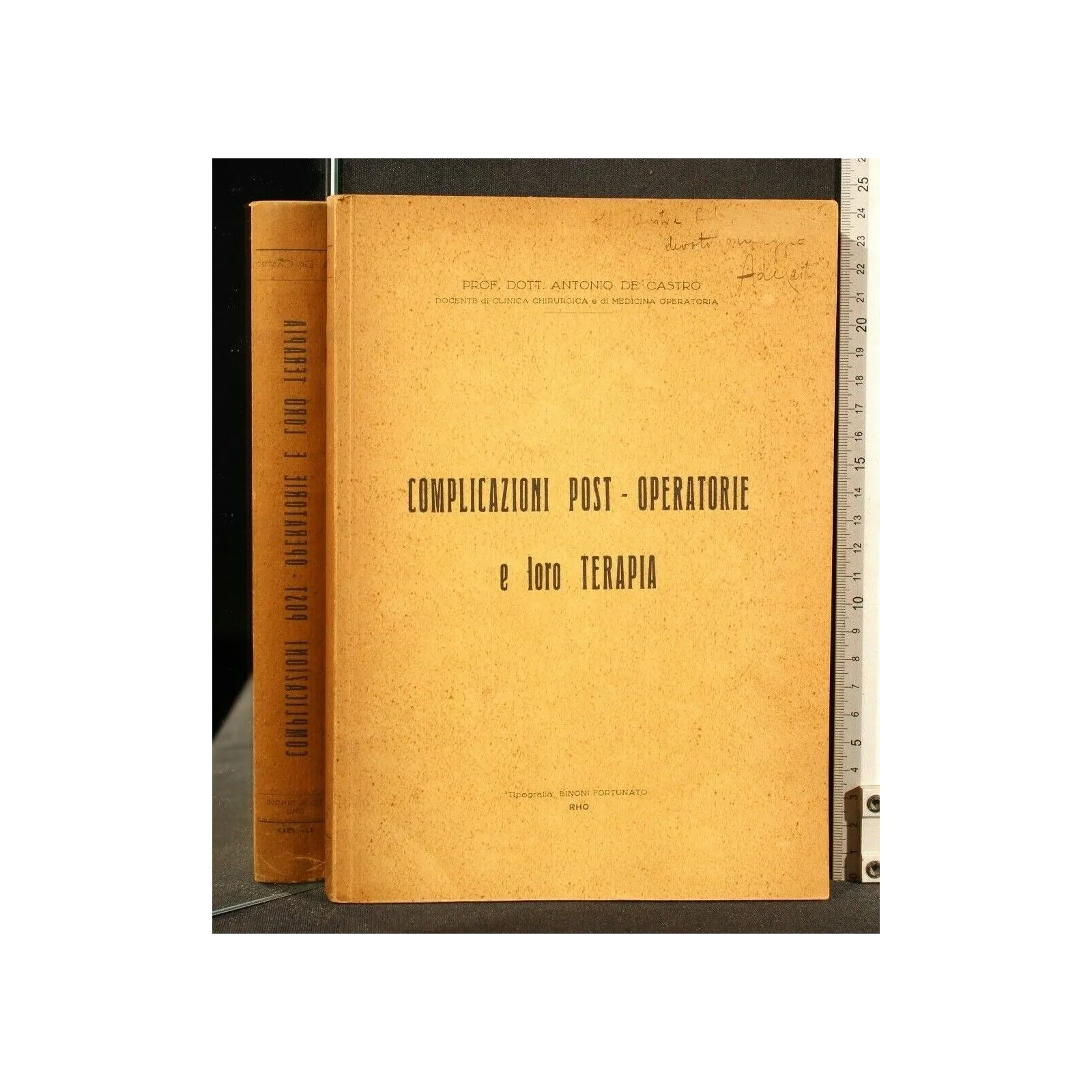 COMPLICAZIONI POST-OPERATORIE E LORO TERAPIA