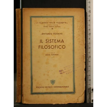 IL SISTEMA FILOSOFICO