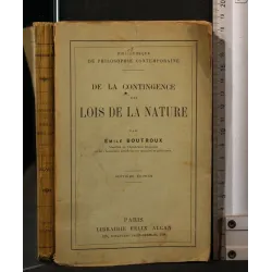BIBLIOTHEQUE DE PHILOSOPHIE CONTEMPORAINE DE LA CONTINGENCE DES
