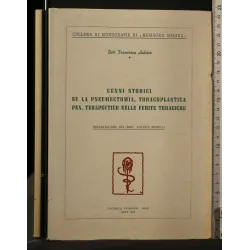 CENNI STORICI SU LA PNEUMECTOMIA, TORACOPLASTICA PNX.
