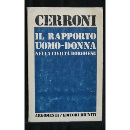 IL RAPPORTO UOMO - DONNA NELLA CIVILTA' BORGHESE