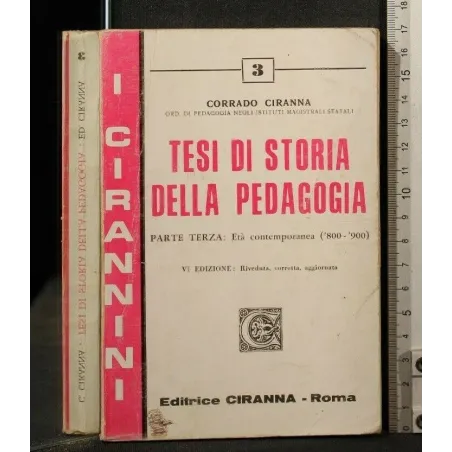 TESI DI STORIA DELLA PEDAGOGIA PARTE TERZA: ETÀ CONTEMPORANEA ('800-'900) _x000D_
