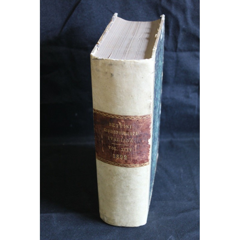 GIURISPRUDENZA ITALIANA VOL. XLIV 1892
