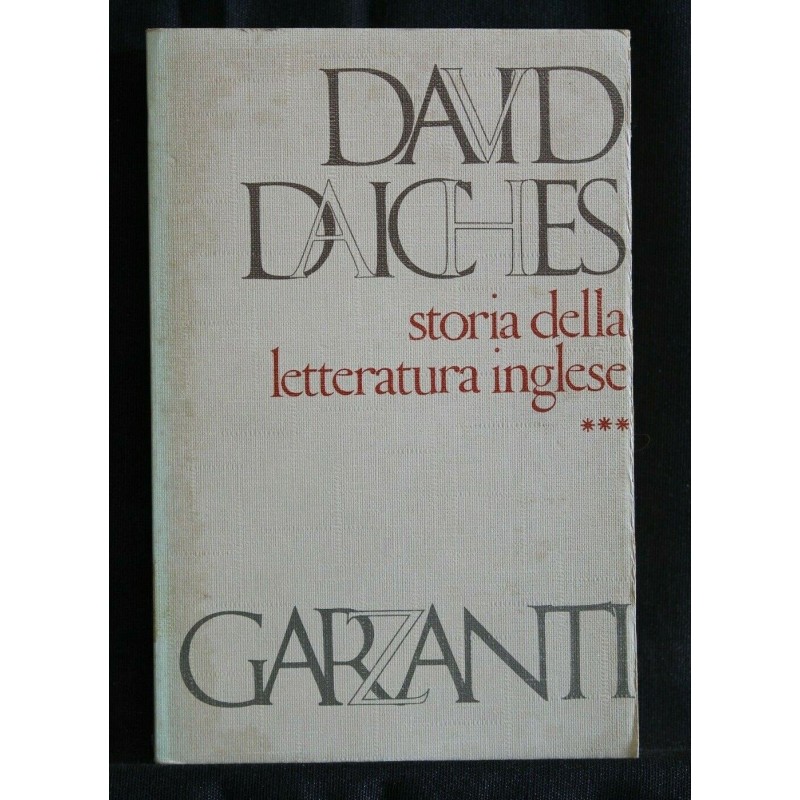 STORIA DELLA LETTERATURA INGLESE VOLUME TERZO