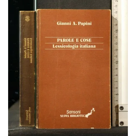 PAROLE E COSE LESSICOLOGIA ITALIANA _x000D_