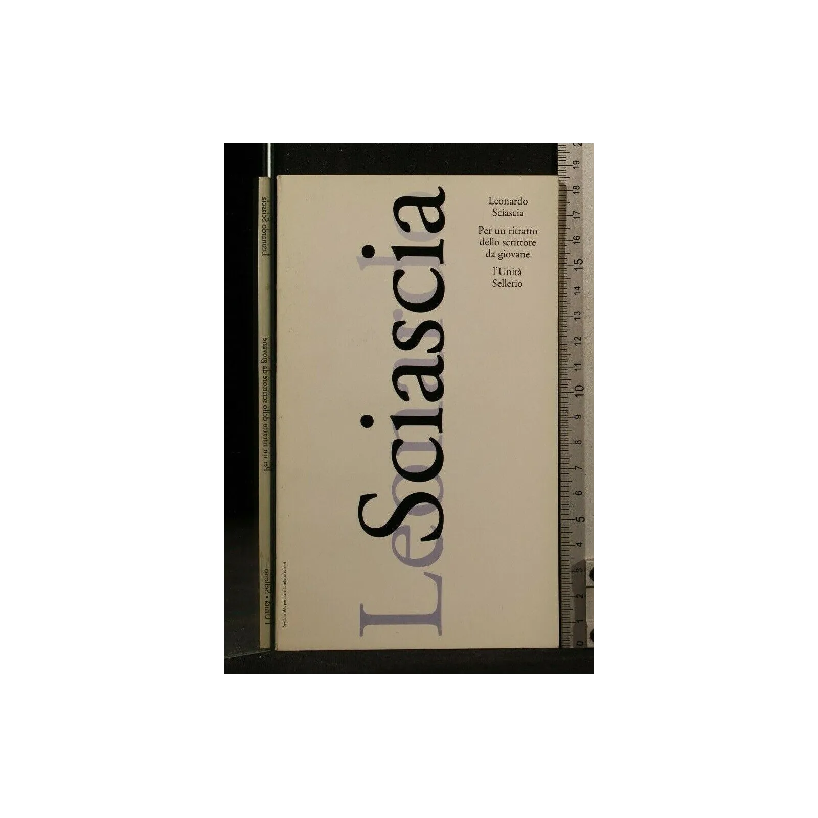 PER UN RITRATTO DELLO SCRITTORE DA GIOVANE. LEONARDO SCIASCIA.