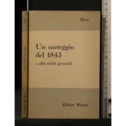 UN CARTEGGIO DEL 1843 E ALTRI SCRITTI GIOVANILI _x000D_
