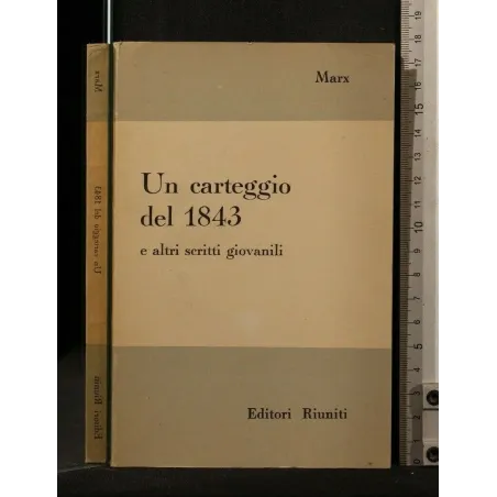 UN CARTEGGIO DEL 1843 E ALTRI SCRITTI GIOVANILI _x000D_