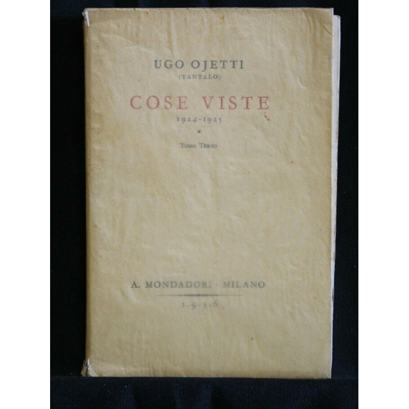 COSE VISTE 1924-1925 TOMO III