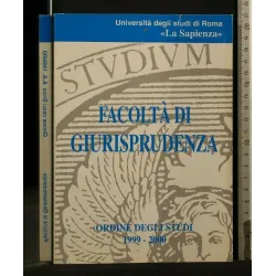 FACOLTA' DI GIURISPRUDENZA ORDINE DEGLI STUDI 1999-2000