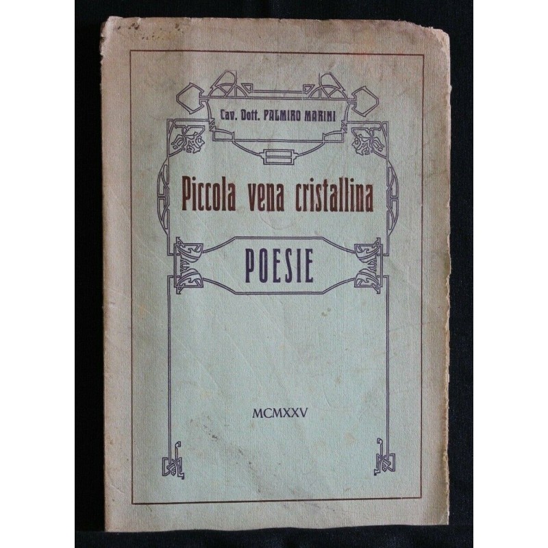 PICCOLA VENA CRISTALLINA POESIE