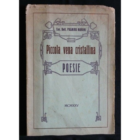 PICCOLA VENA CRISTALLINA POESIE