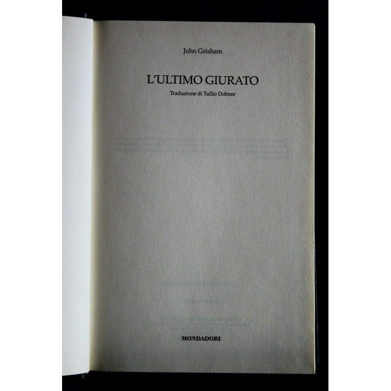 L'ULTIMO GIURATO