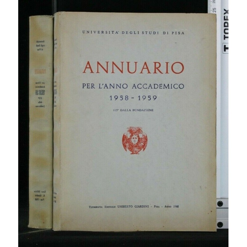ANNUARIO PER L'ANNO ACCADEMICO 1958-1959