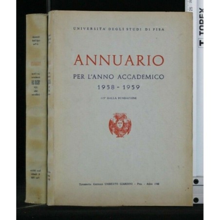 ANNUARIO PER L'ANNO ACCADEMICO 1958-1959
