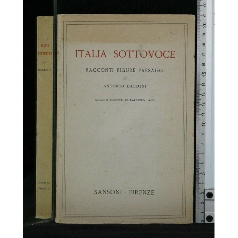 ITALIA SOTTOVOCE RACCONTI FIGURE PAESAGGI