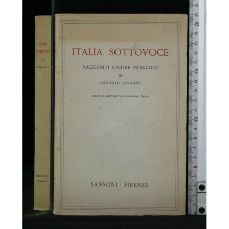 ITALIA SOTTOVOCE RACCONTI FIGURE PAESAGGI