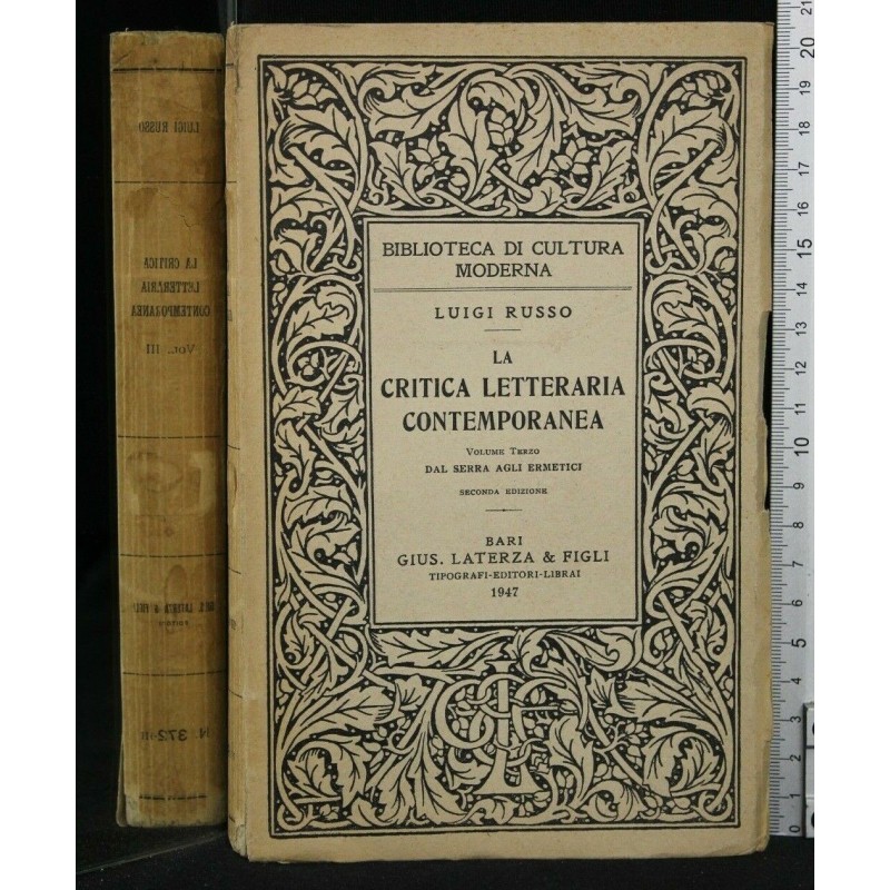 LA CRITICA LETTERARIA CONTEMPORANEA