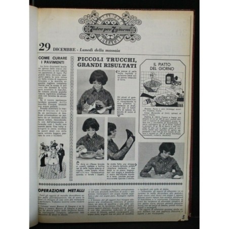 RACCOLTA DELLA RIVISTA 7 IDEE PER 7 GIORNI 1970-1971 _x000D_