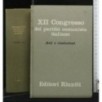 XII CONGRESSO DEL PARTITO COMUNISTA ITALIANO ATTI E RISOLUZIONI