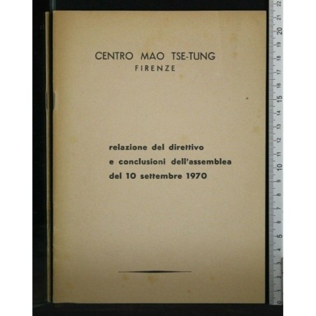 RELAZIONE DEL DIRETTIVO E CONCLUSIONI DELL'ASSEMBLEA DEL 10