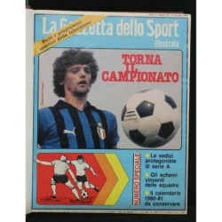 RACCOLTA DELLA RIVISTA LA GAZZETTA DELLO SPORT. SETTEMBRE/DICEMBRE 1980 _x000D_