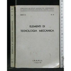ELEMENTI DI TECNOLOGIA MECCANICA