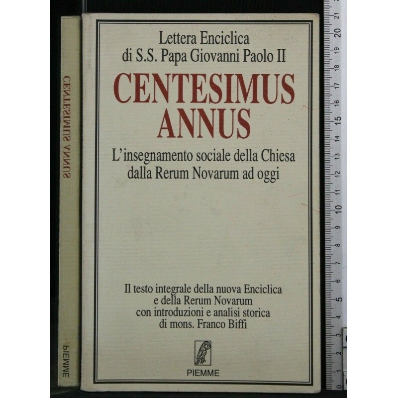 CENTESIMUS ANNUS, LETTERA ENCICLICA DI S.S. PAPA GIOVANNI PAOLO