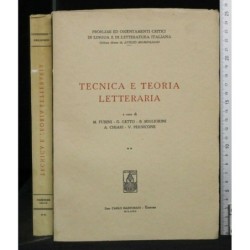 TECNICA E TEORIA LETTERARIA