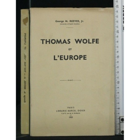 THOMAS WOLFE ET L'EUROPE