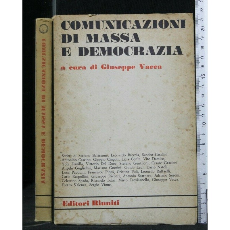 COMUNICAZIONI DI MASSA E DEMOCRAZIA