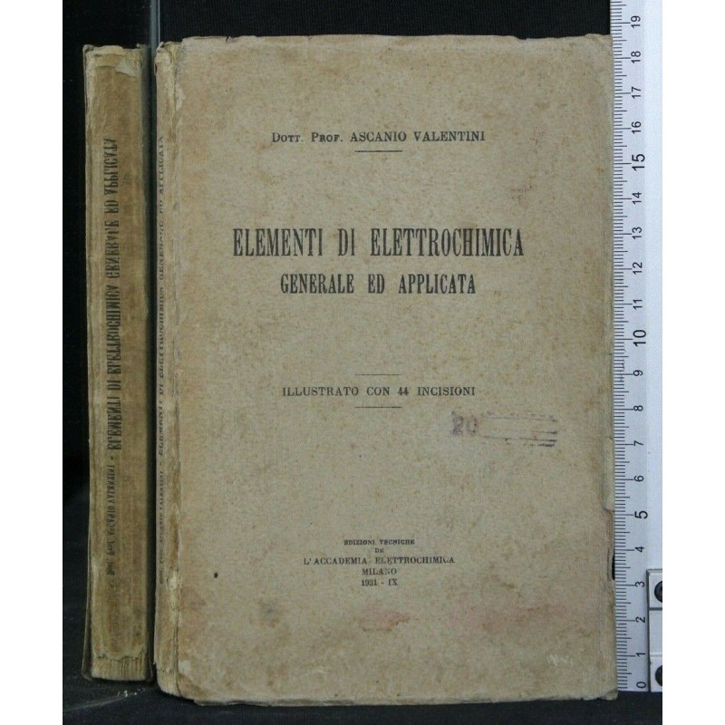 ELEMENTI DI ELETTROCHIMICA GENERALE ED APPLICATA