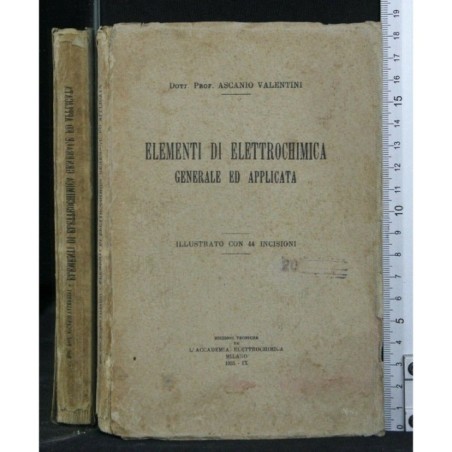 ELEMENTI DI ELETTROCHIMICA GENERALE ED APPLICATA