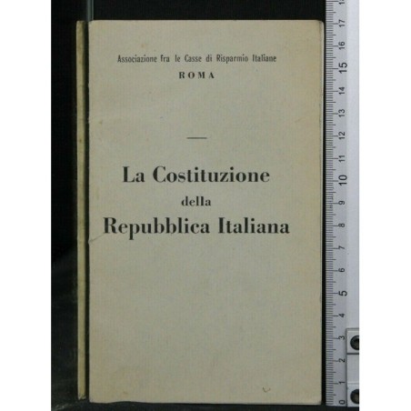 LA COSTITUZIONE DELLA REPUBBLICA ITALIANA