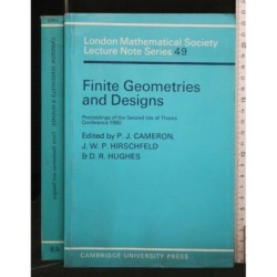 FINITE GEOMETRIES AND DESIGNS