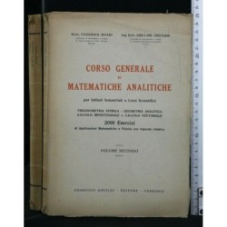 CORSO GENERALE DI MATEMATICHE ANALITICHE. VOLUME 2. BOARI E