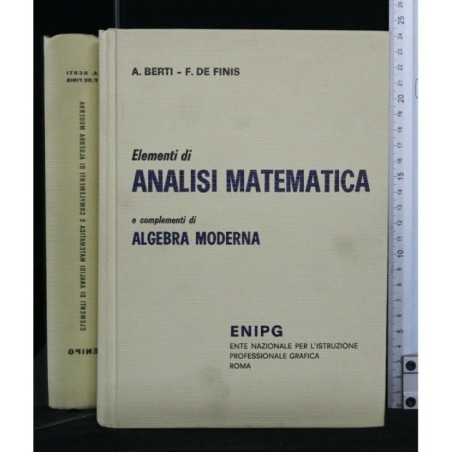 ELEMENTI DI ANALISI MATEMATICA E COMPLEMENTI DI ALGEBRA MODERNA