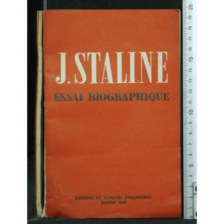 J. STALINE ESSAI BIOGRAPHIQUE