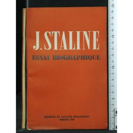 J. STALINE ESSAI BIOGRAPHIQUE