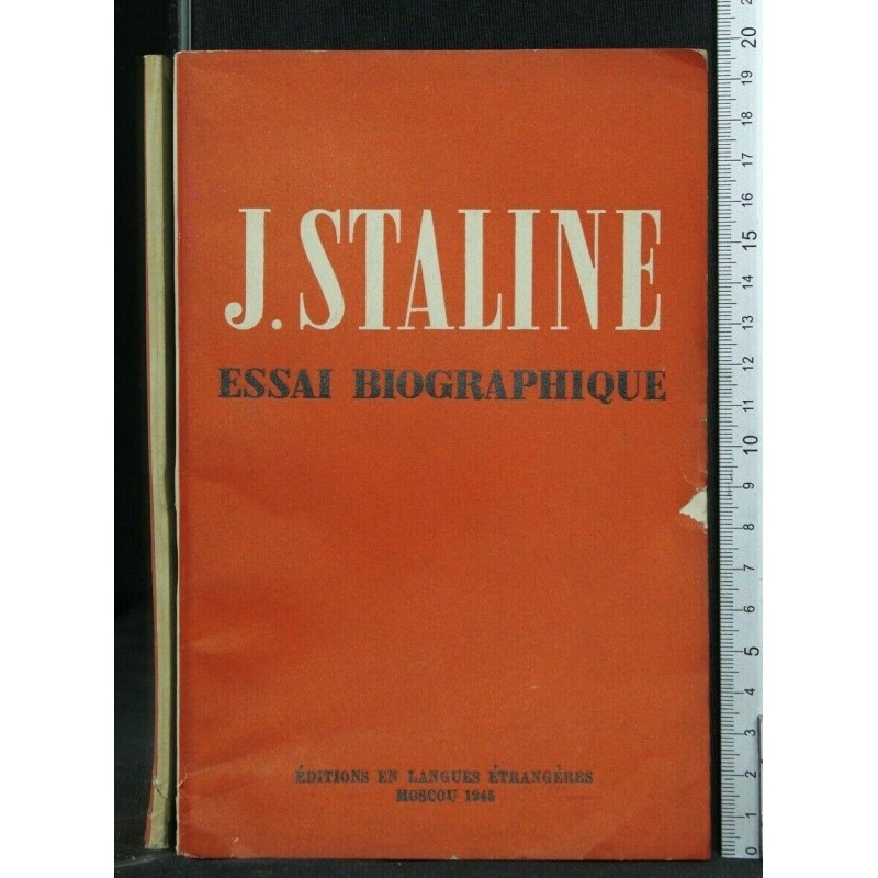 J. STALINE ESSAI BIOGRAPHIQUE