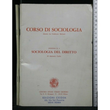 CORSO DI SOCIOLOGIA DISPENSA N°8