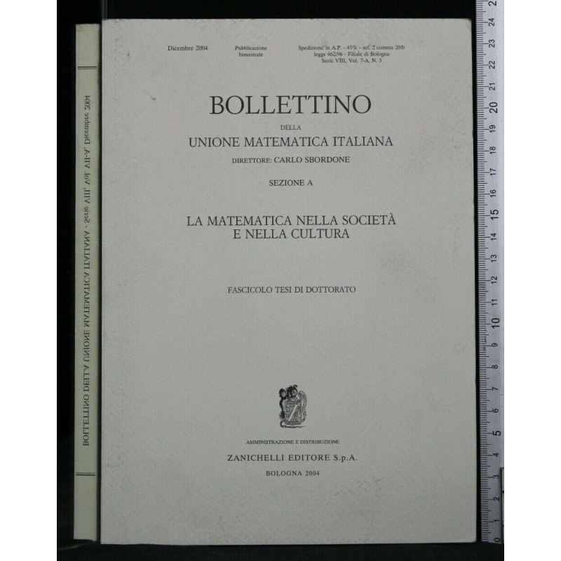 BOLLETTINO DELLA UNIONE MATEMATICA ITALIANA