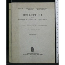 BOLLETTINO DELLA UNIONE MATEMATICA ITALIANA